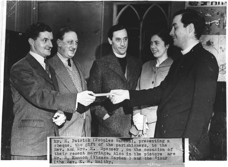 Presentation to Revd. & Mrs Spencer