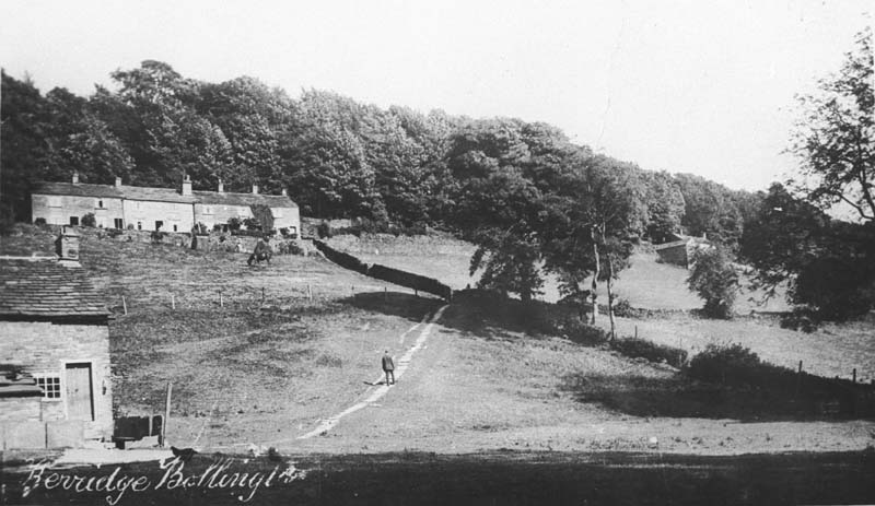Cheshire View cottages, Kerridge from Oak Lane
