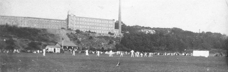 Cricket match on the recreation ground