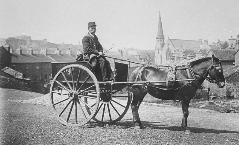 Horse drawn post cart on Pool Bank