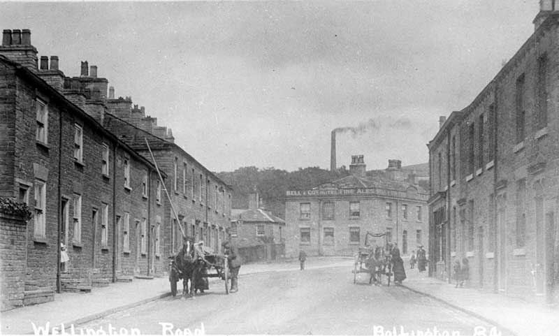 Wellington Road with Dog and Partridge pub