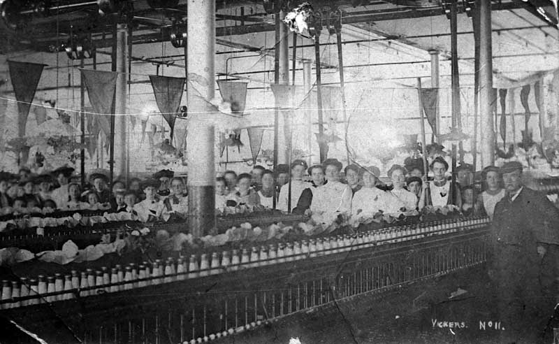 Cop winding room, Adelphi mill