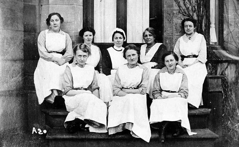 Nurses at Rock Bank military hospital