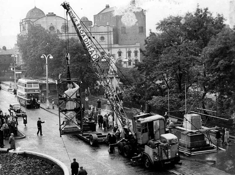 J C Broadhead crane in Manchester off Oxford Road