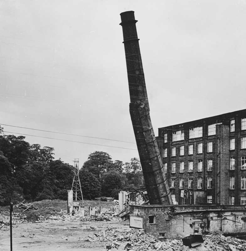 Demolition of Oliver’s chimney