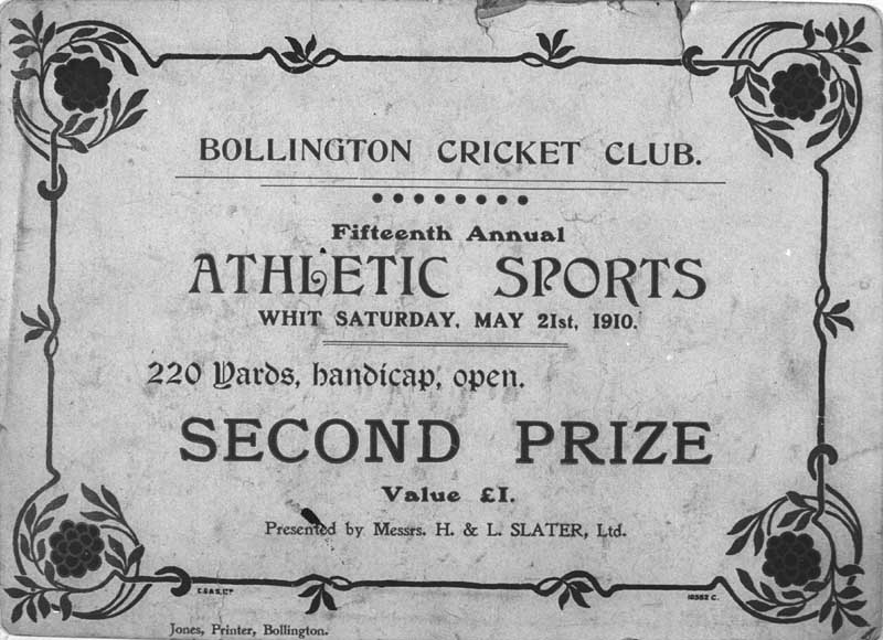 Athletic sports certificate