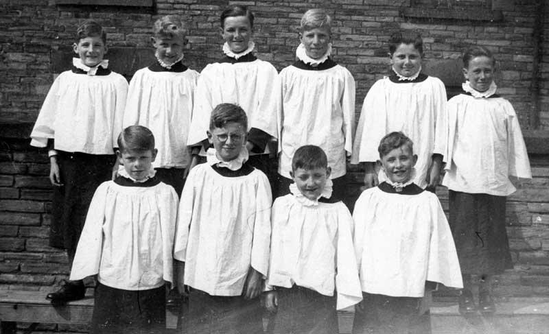Choir boys at St Johns Church