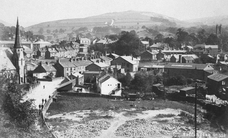Looking over East Bollington