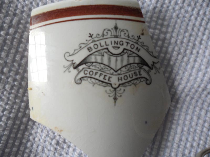 Piece of crockery from the Coffee House, High Street