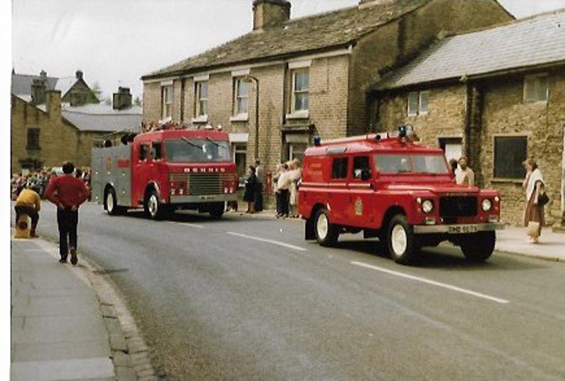 Bollington Fire Brigade vehicles