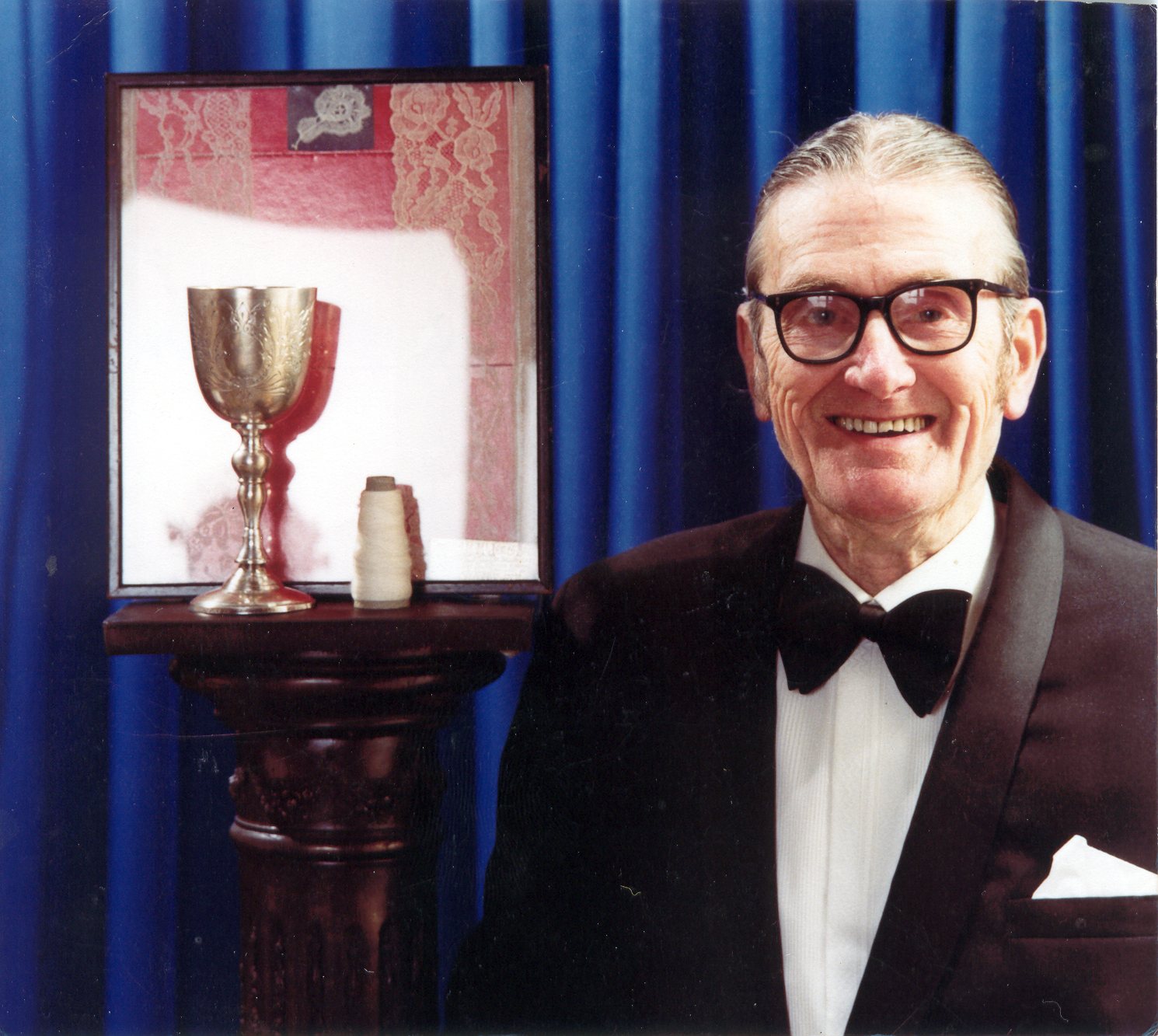 Gentleman with a trophy?
